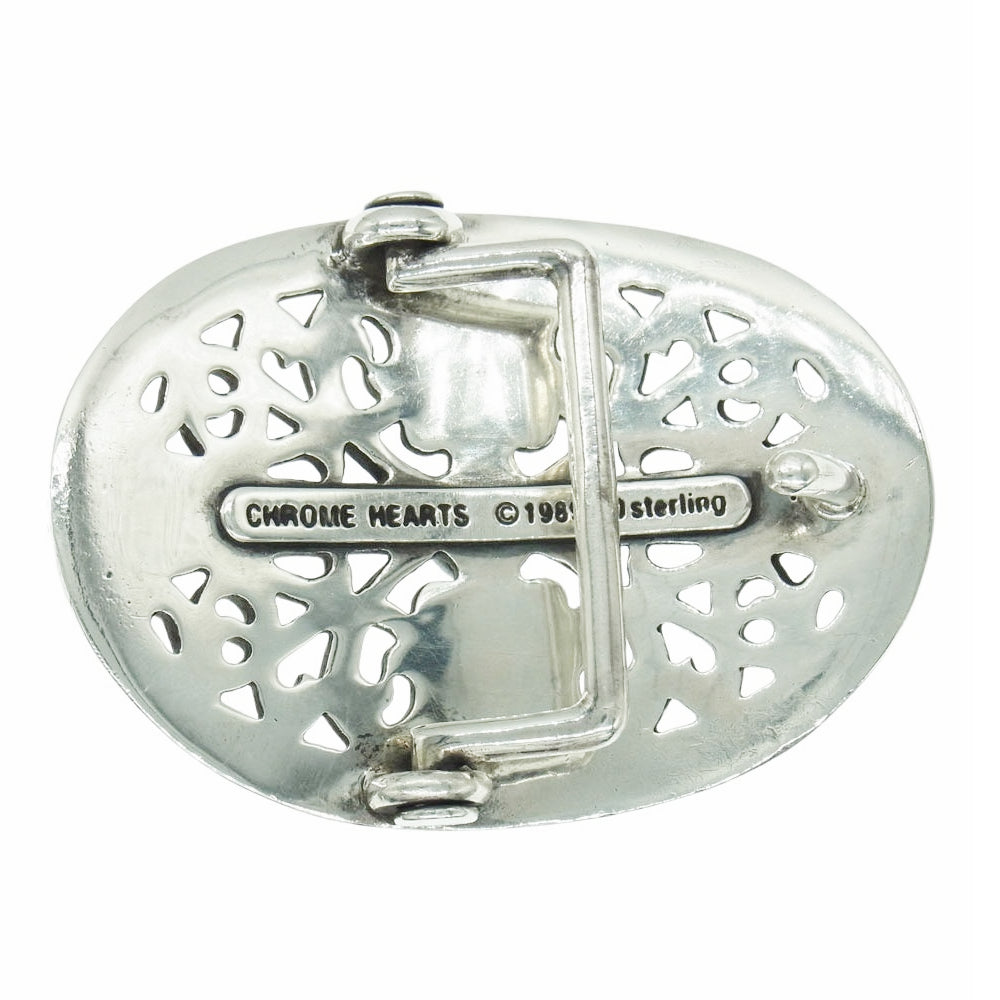 CHROME HEARTS クロムハーツ（原本有） BCKL OVAL 1.5 クラシック オーバル クロス ベルト バックル シルバー系【中古】
