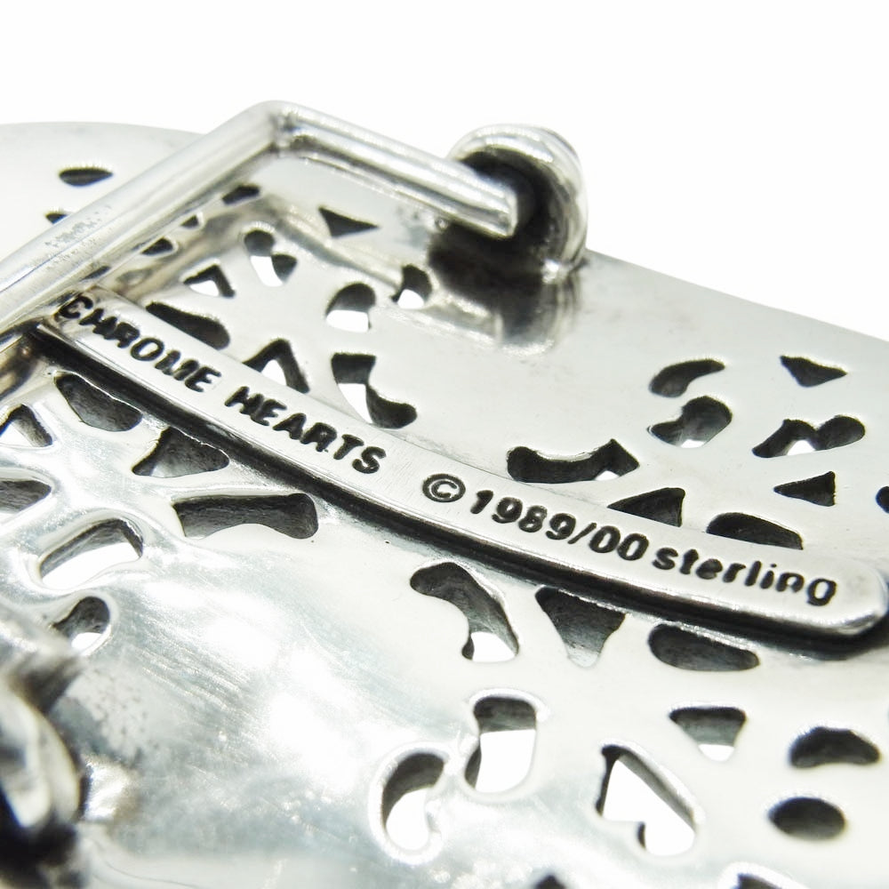 CHROME HEARTS クロムハーツ（原本有） BCKL OVAL 1.5 クラシック オーバル クロス ベルト バックル シルバー系【中古】