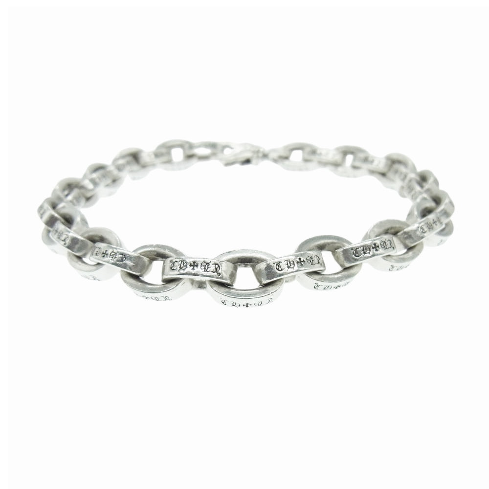 CHROME HEARTS クロムハーツ（原本無） LARGE PAPER CHN 8inch 8インチ ラージペーパー チェーン ブレスレット シルバー系【中古】