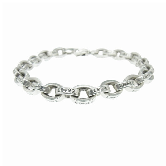 CHROME HEARTS クロムハーツ（原本無） LARGE PAPER CHN 8inch 8インチ ラージペーパー チェーン ブレスレット シルバー系【中古】