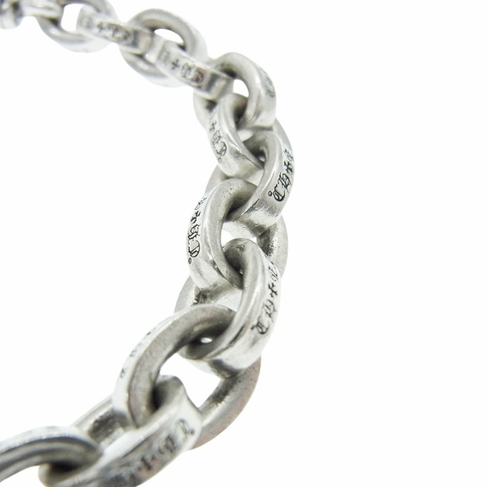 CHROME HEARTS クロムハーツ（原本無） LARGE PAPER CHN 8inch 8インチ ラージペーパー チェーン ブレスレット シルバー系【中古】