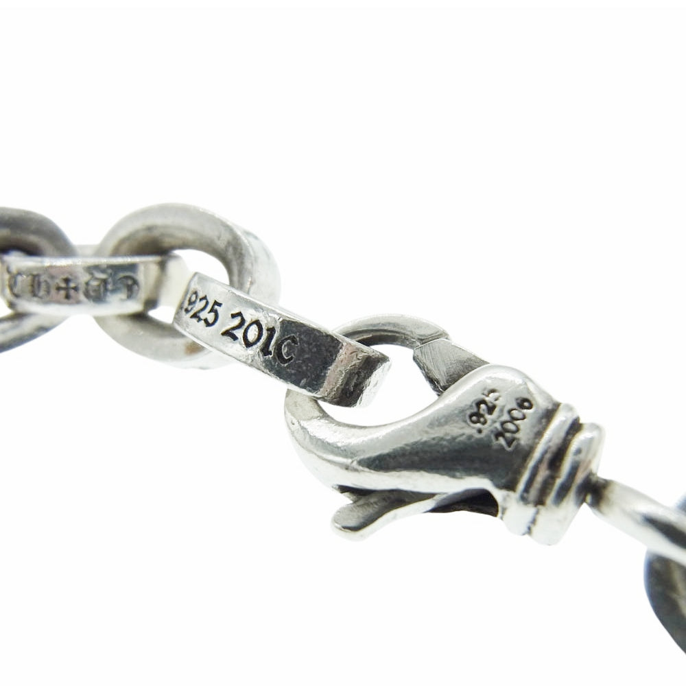 CHROME HEARTS クロムハーツ（原本無） LARGE PAPER CHN 8inch 8インチ ラージペーパー チェーン ブレスレット シルバー系【中古】