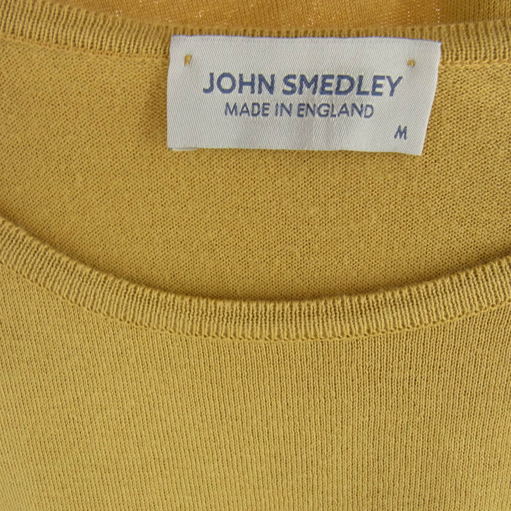 JOHN SMEDLEY ジョンスメドレー ショート スリーブ 長袖 ニット マスタード イエロー系 M【中古】