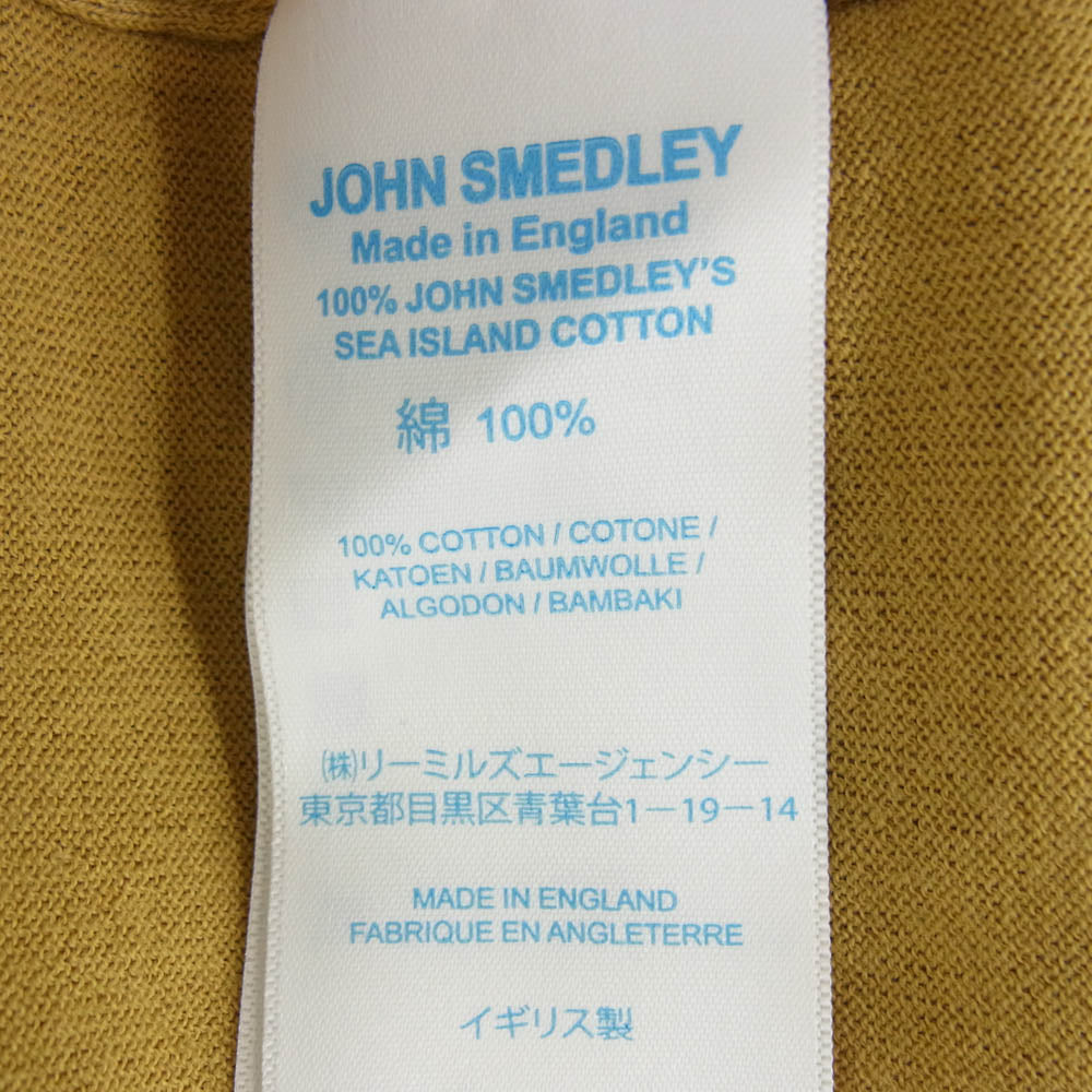 JOHN SMEDLEY ジョンスメドレー ショート スリーブ 長袖 ニット マスタード イエロー系 M【中古】