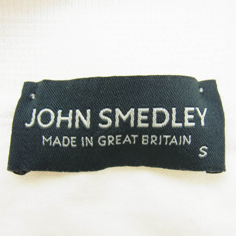 JOHN SMEDLEY ジョンスメドレー ニット 半袖 ポロシャツ ホワイト ホワイト系 S【中古】