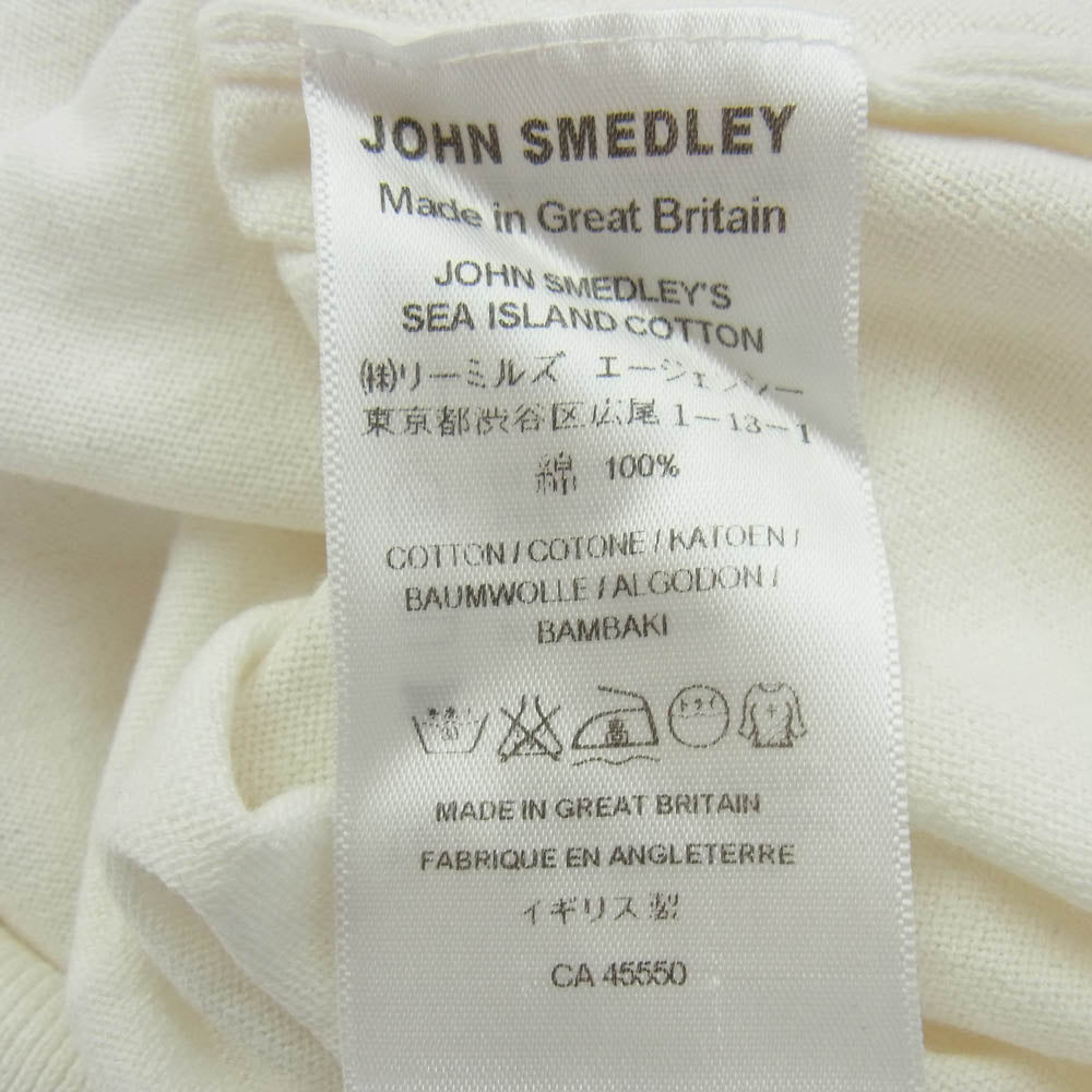 JOHN SMEDLEY ジョンスメドレー ニット 半袖 ポロシャツ ホワイト ホワイト系 S【中古】