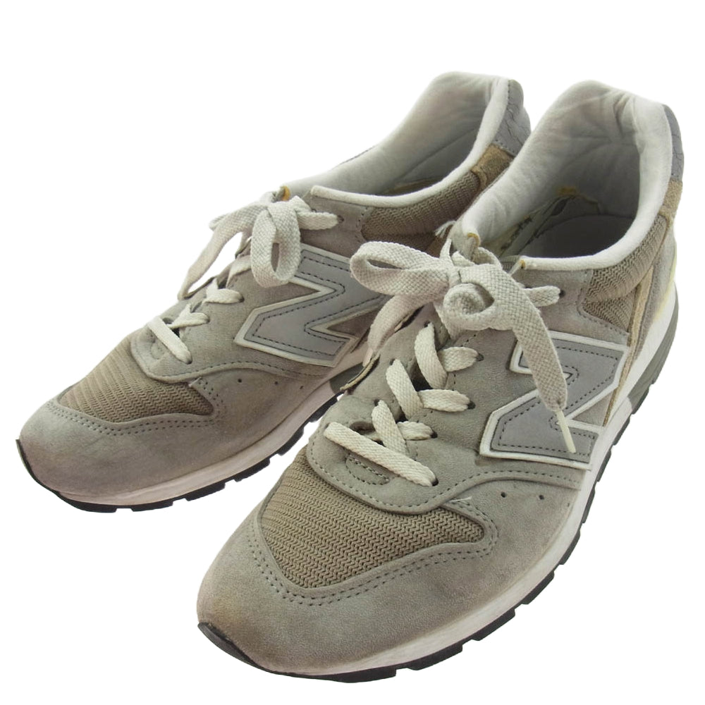 NEW BALANCE ニューバランス M996 USA製 ローカット スニーカー グレー系 26cm【中古】