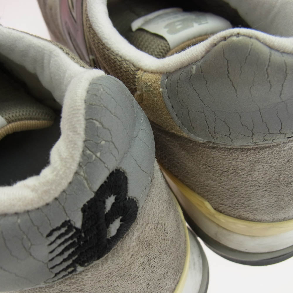 NEW BALANCE ニューバランス M996 USA製 ローカット スニーカー グレー系 26cm【中古】