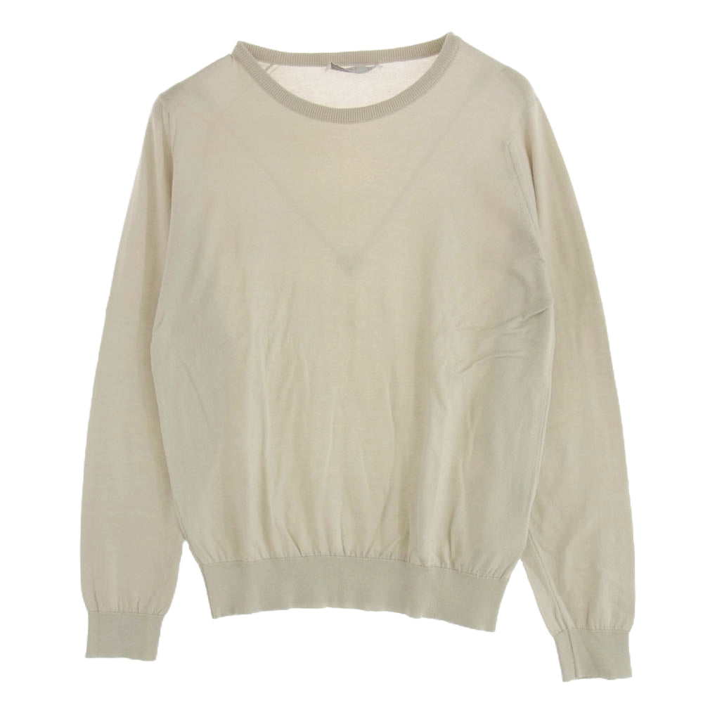JOHN SMEDLEY ジョンスメドレー ロング スリーブ 長袖 ニット ベージュ ベージュ系 M【中古】