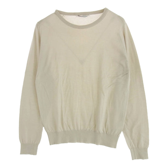 JOHN SMEDLEY ジョンスメドレー ロング スリーブ 長袖 ニット ベージュ ベージュ系 M【中古】