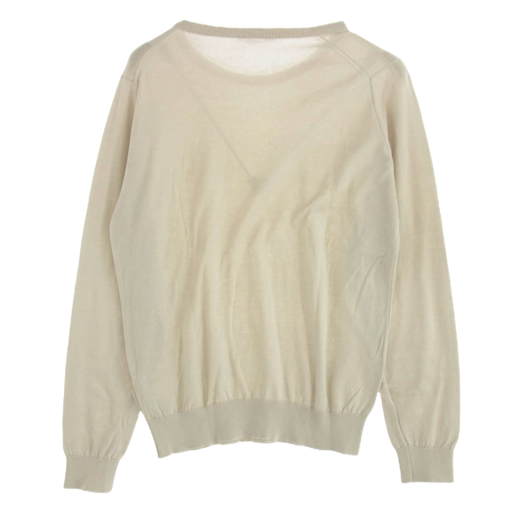 JOHN SMEDLEY ジョンスメドレー ロング スリーブ 長袖 ニット ベージュ ベージュ系 M【中古】