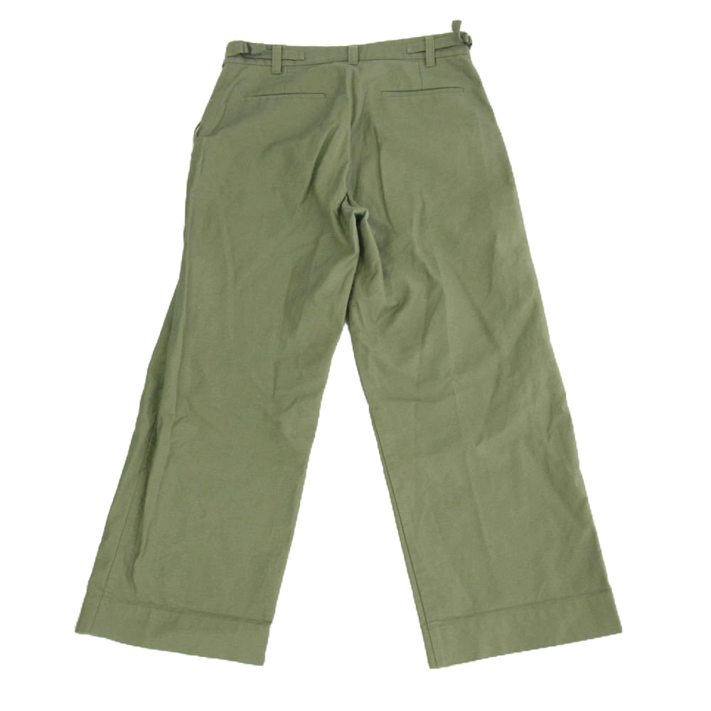 ニューターム Wide Trousers ワイド トラウザー パンツ グリーン系 32【中古】