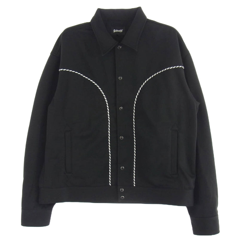 schott ショット 782-4152005 JERSEY WESTERN JACKET ウエスタン ジャージ ジャケット ブラック系 L【中古】