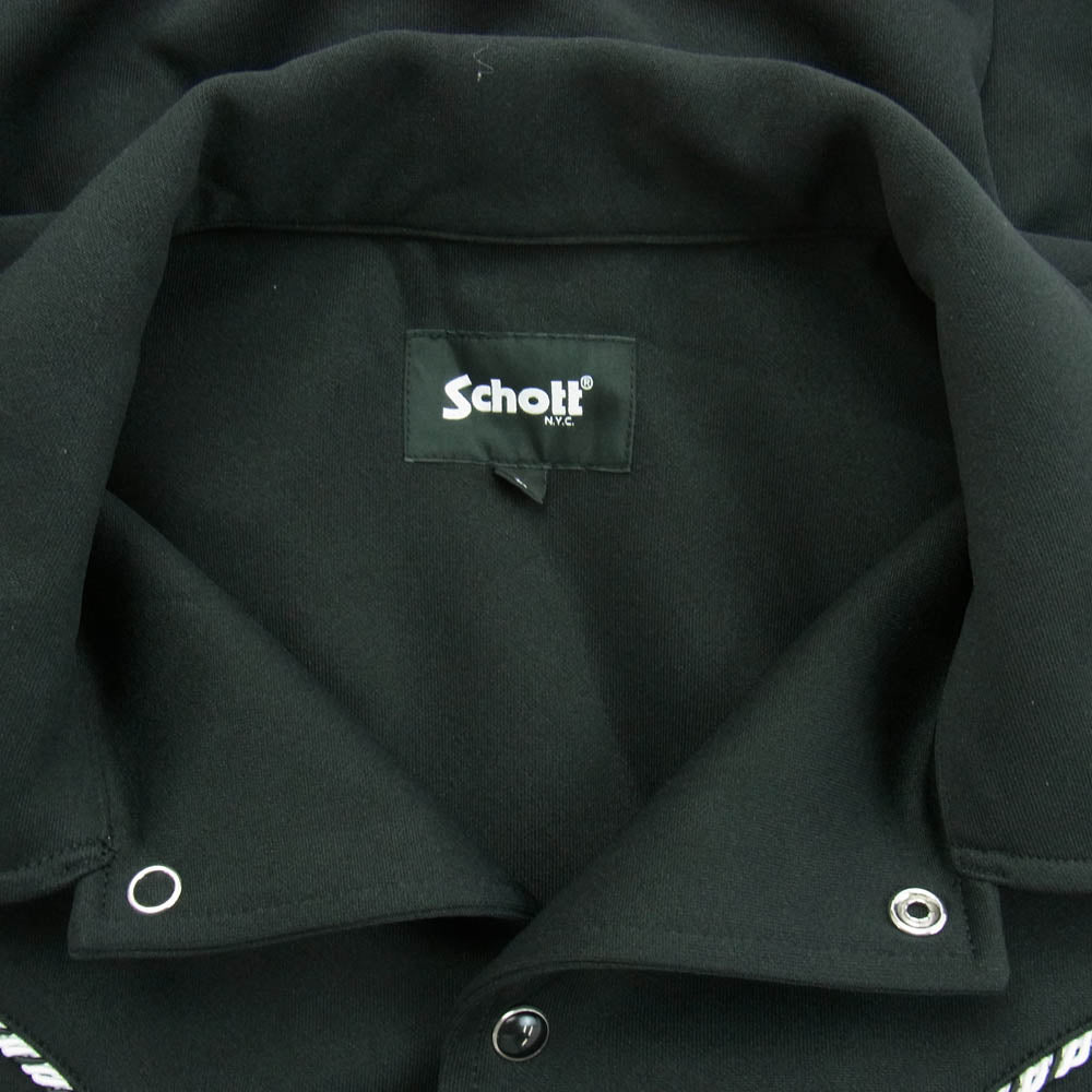 schott ショット 782-4152005 JERSEY WESTERN JACKET ウエスタン ジャージ ジャケット ブラック系 L【中古】