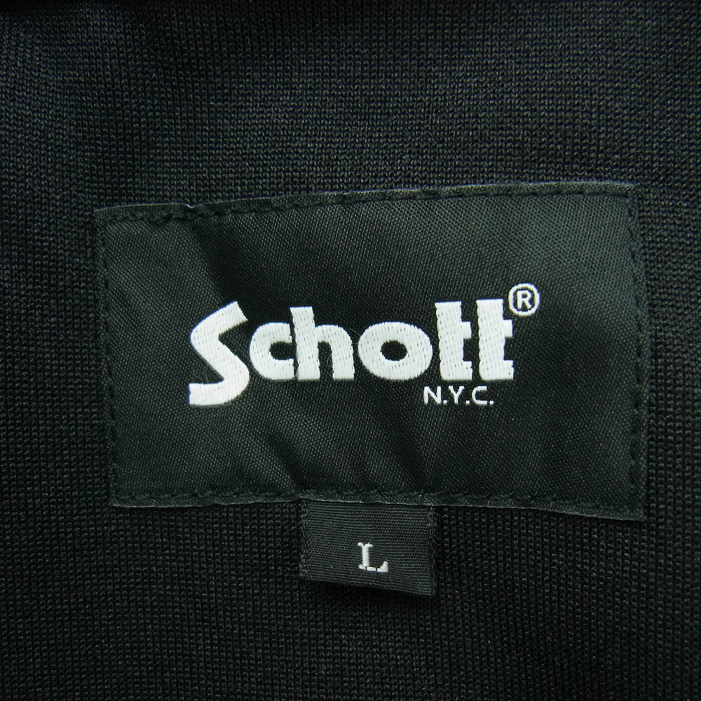 schott ショット 782-4152005 JERSEY WESTERN JACKET ウエスタン ジャージ ジャケット ブラック系 L【中古】