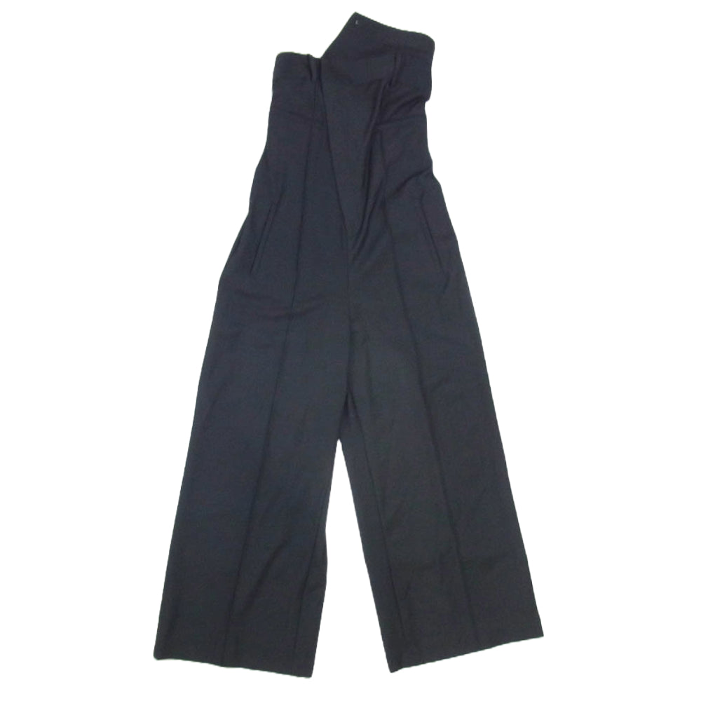 メゾンスペシャル 21231265101 アシメ ラップ オール インワン サロペット ネイビー系 36【中古】