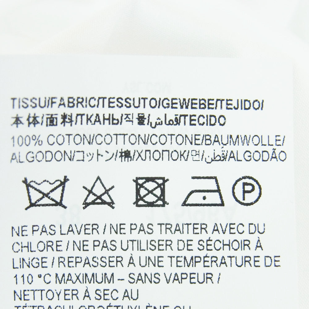 SAINT LAURENT サンローラン 638427 Y217W ユニフォーム プレーン 長袖 シャツ ホワイト系 38【新古品】【未使用】【中古】