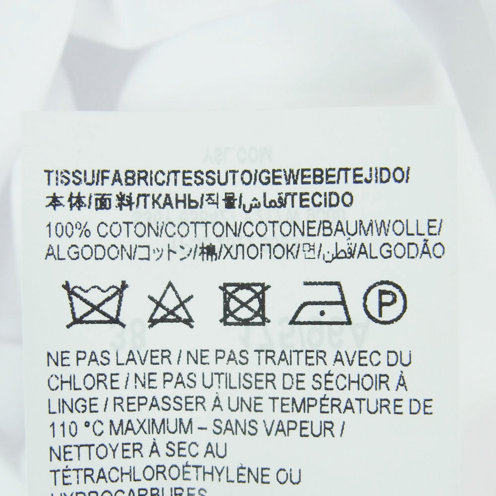 SAINT LAURENT サンローラン 638427 Y217W ユニフォーム プレーン 長袖 シャツ ホワイト系 38【新古品】【未使用】【中古】