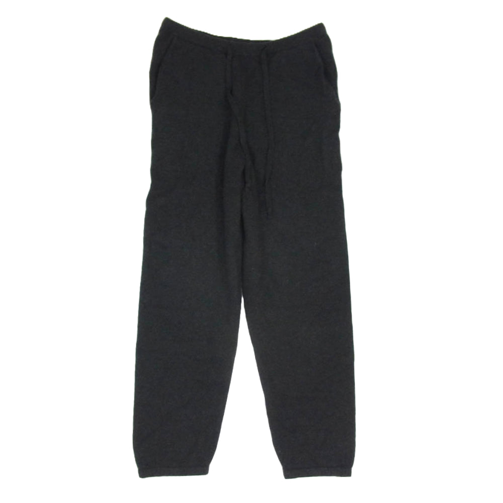 COMOLI コモリ 24SS Z01-06009 ウール 和紙  ニット パンツ ブラック系 3【中古】