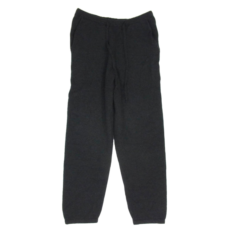 COMOLI コモリ 24SS Z01-06009 ウール 和紙  ニット パンツ ブラック系 3【中古】