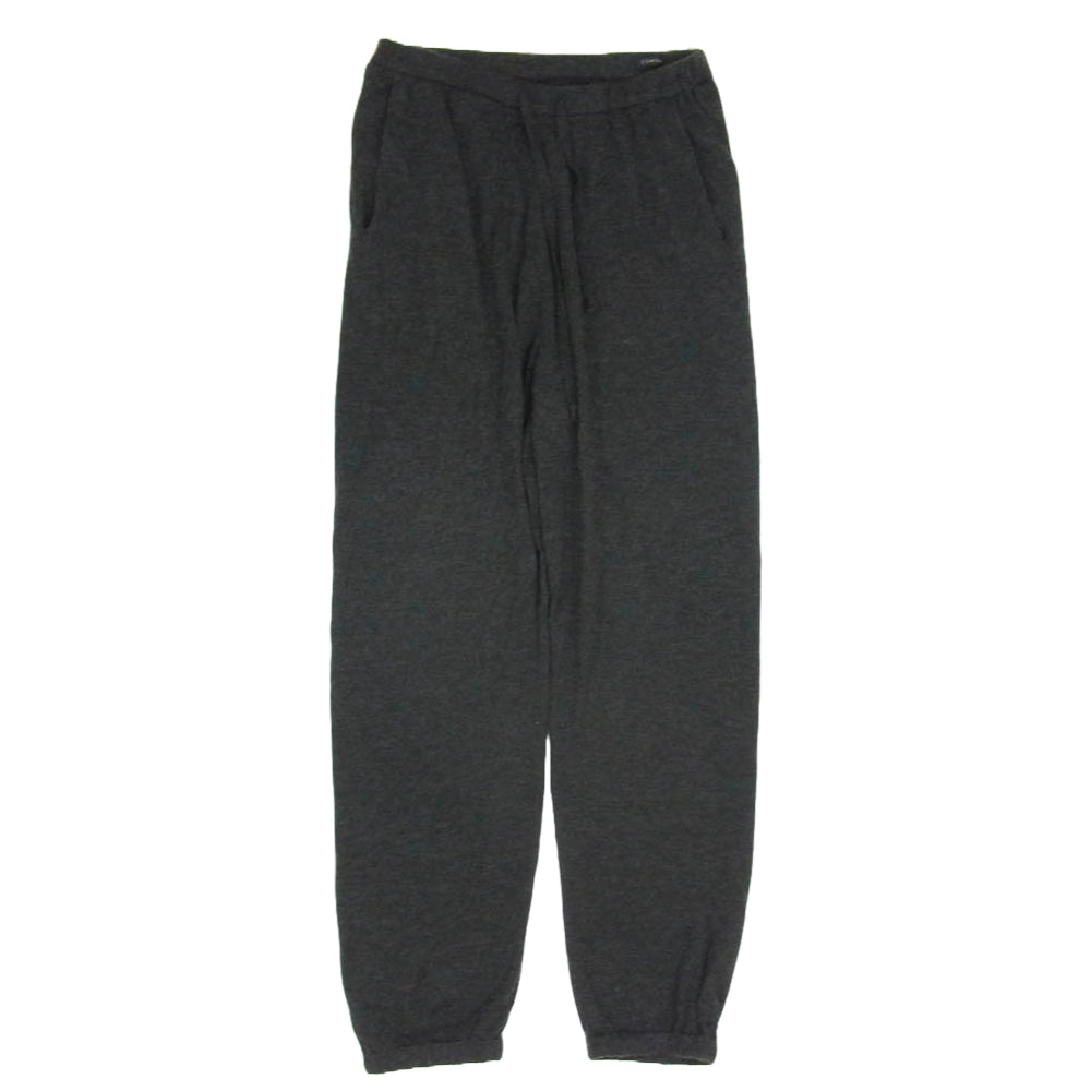 COMOLI コモリ 23SS X01-06006 カシミヤ シルク ニット パンツ チャコール系 1【中古】