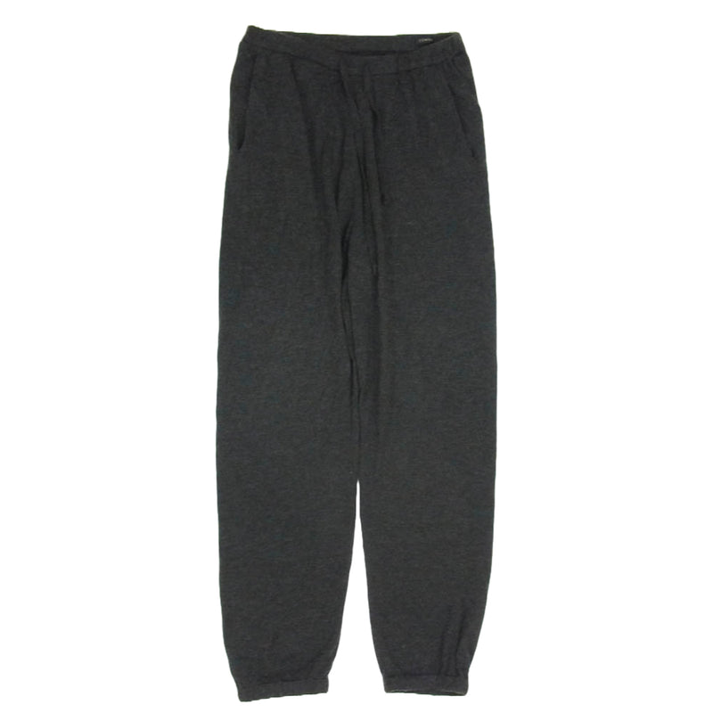 COMOLI コモリ 23SS X01-06006 カシミヤ シルク ニット パンツ チャコール系 1【中古】