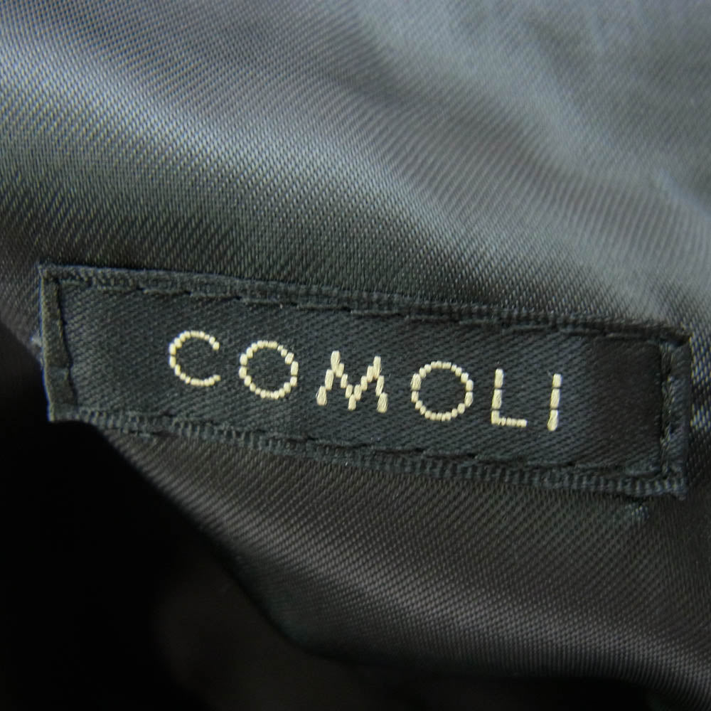 COMOLI コモリ 22AW W03-04009　 LAMB LEATHER COAT ラム レザー コート ブラック系 2【中古】