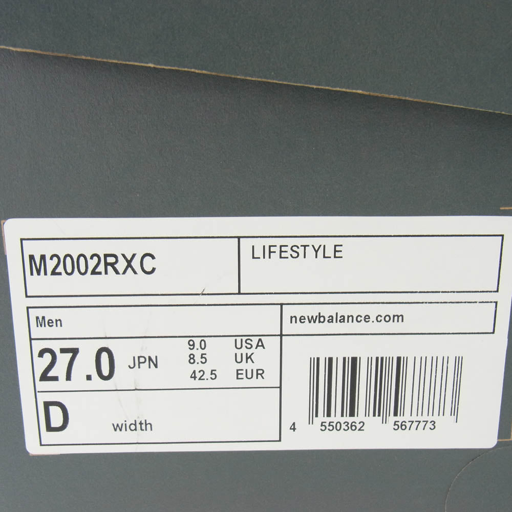 NEW BALANCE ニューバランス M2002RXC 2002R GORE-TEX Castlerock ゴアテックス キャッスルロック グレー系 27cm【新古品】【未使用】【中古】