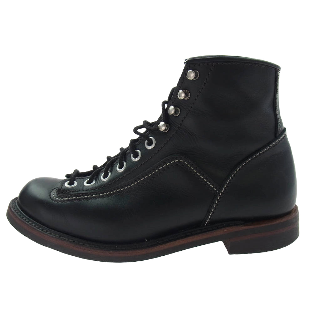 LONE WOLF ロンウルフ F01615 CARPENTER BOOTS カーペンター ワーク ブーツ ブラック系 8.5【中古】