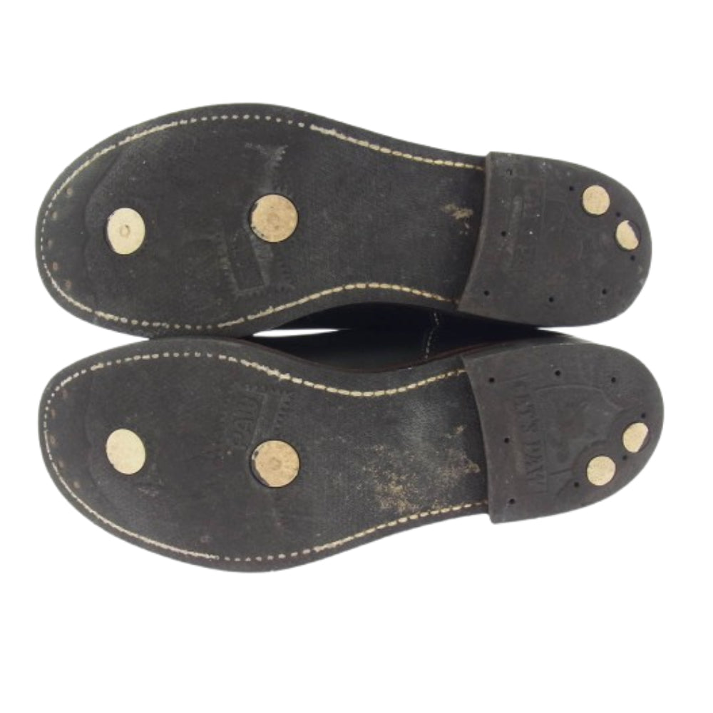 LONE WOLF ロンウルフ F01615 CARPENTER BOOTS カーペンター ワーク ブーツ ブラック系 8.5【中古】