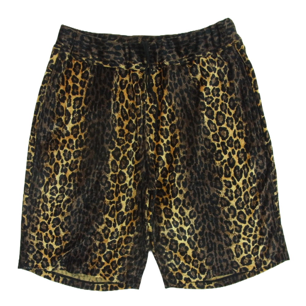 WACKO MARIA ワコマリア レオパード ショート パンツ 日本製 ゴールド系 ブラウン系 ブラック系 XL【中古】
