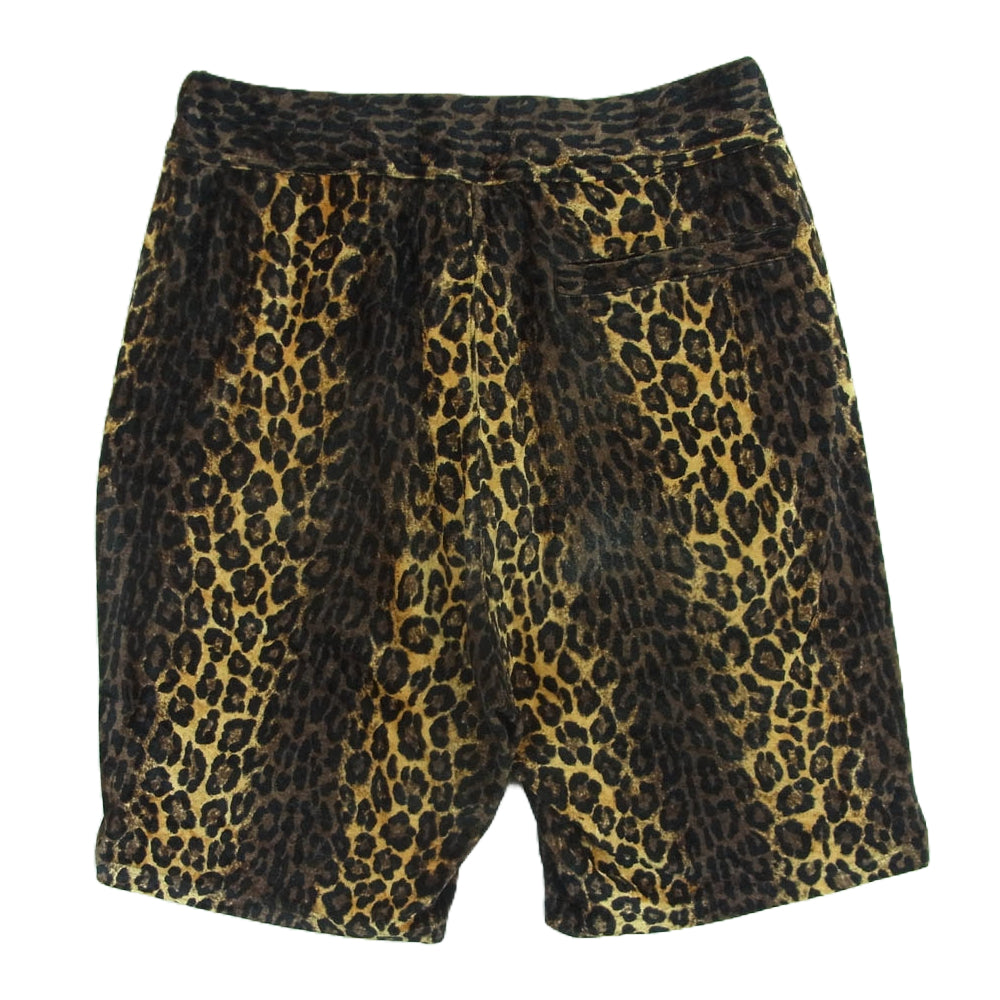 WACKO MARIA ワコマリア レオパード ショート パンツ 日本製 ゴールド系 ブラウン系 ブラック系 XL【中古】