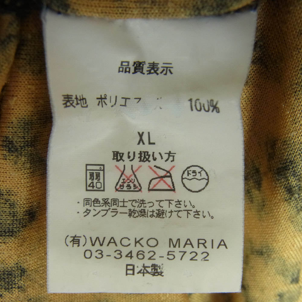 WACKO MARIA ワコマリア レオパード ショート パンツ 日本製 ゴールド系 ブラウン系 ブラック系 XL【中古】