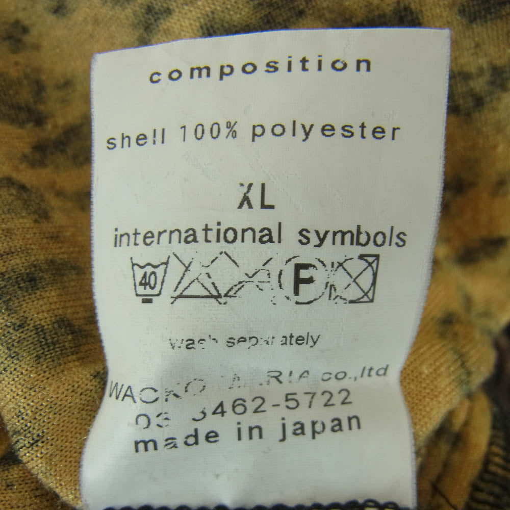 WACKO MARIA ワコマリア レオパード ショート パンツ 日本製 ゴールド系 ブラウン系 ブラック系 XL【中古】