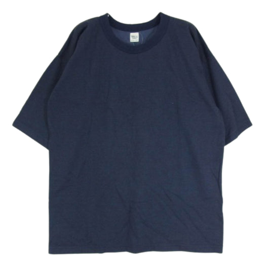 Ron Herman ロンハーマン 4120900016 ウォッシュ加工 レーヨン ジャージ素材 オーバーサイズ フットボール ティー 半袖 ネイビー系 L【中古】