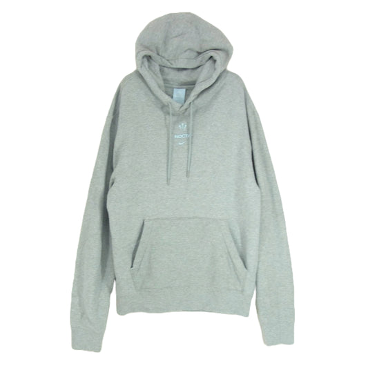 NIKE ナイキ 22AW DX2837-063 × DRAKE NOCTA ドレイク ノクタ NRG DY FLC HOODIE シリコン プリント プルオーバー スウェットパーカー グレー系 M【中古】