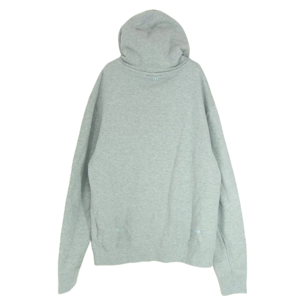 NIKE ナイキ 22AW DX2837-063 × DRAKE NOCTA ドレイク ノクタ NRG DY FLC HOODIE シリコン プリント プルオーバー スウェットパーカー グレー系 M【中古】
