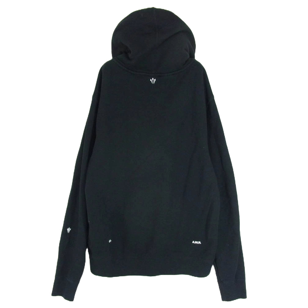 NIKE ナイキ 22SS DV3910-010 × DRAKE NOCTA ドレイク ノクタ Basketball Hoodie シリコン プリント バスケットボール フーディ プルオーバー スウェットパーカー ブラック系 M【中古】