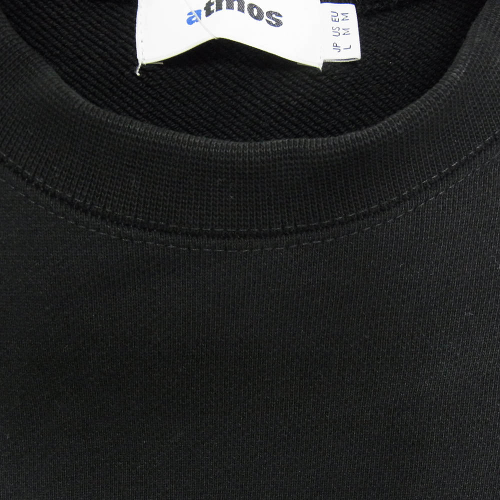 atmos アトモス MAASP-SW092 × THE GODFATHER ゴッドファーザー Sweatshirt クルーネック スウェット シャツ ブラック系 L【美品】【中古】