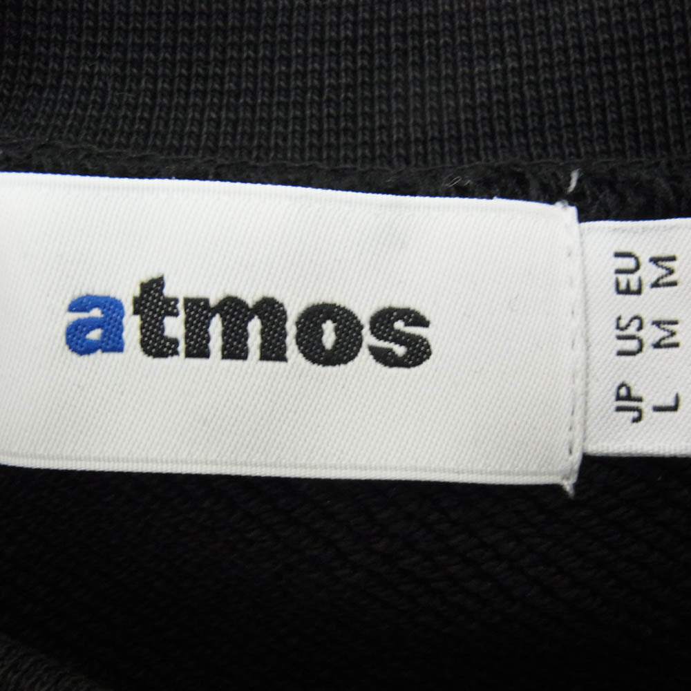atmos アトモス MAASP-SW092 × THE GODFATHER ゴッドファーザー Sweatshirt クルーネック スウェット シャツ ブラック系 L【美品】【中古】