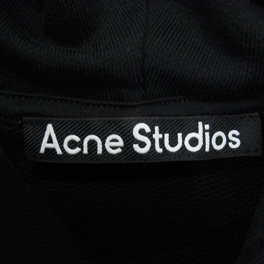 ACNE STUDIOS アクネストゥディオズ FA-UX-SWEA000009 FARRIN FACE プルオーバー スウェット パーカー ブラック系 XS【中古】