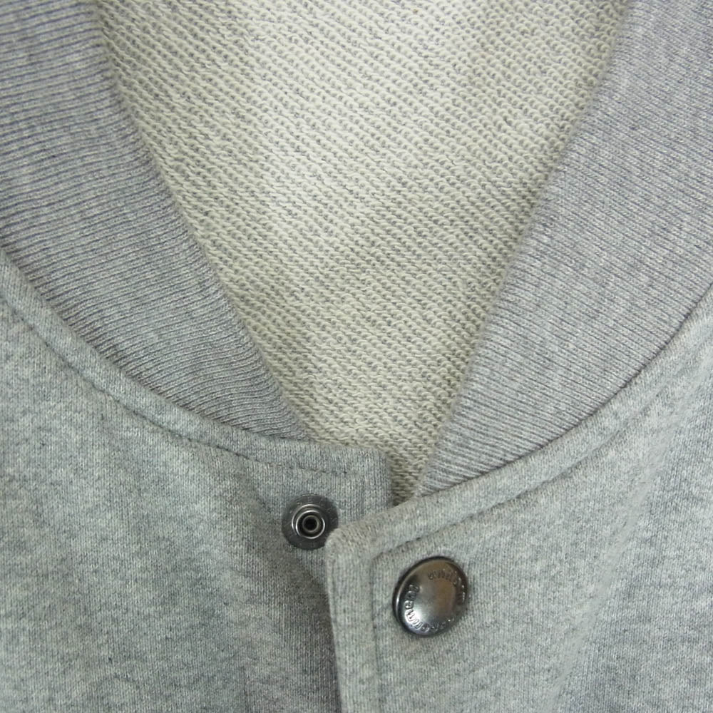 uniform experiment ユニフォームエクスペリメント UE-240006 AUTHENTIC LOGO SWEAT VARSITY JACKET バーシティ ジャケット スタジャン グレー系 3【中古】