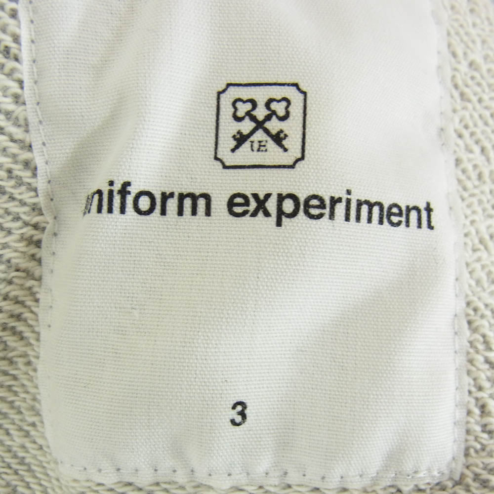 uniform experiment ユニフォームエクスペリメント UE-240006 AUTHENTIC LOGO SWEAT VARSITY JACKET バーシティ ジャケット スタジャン グレー系 3【中古】