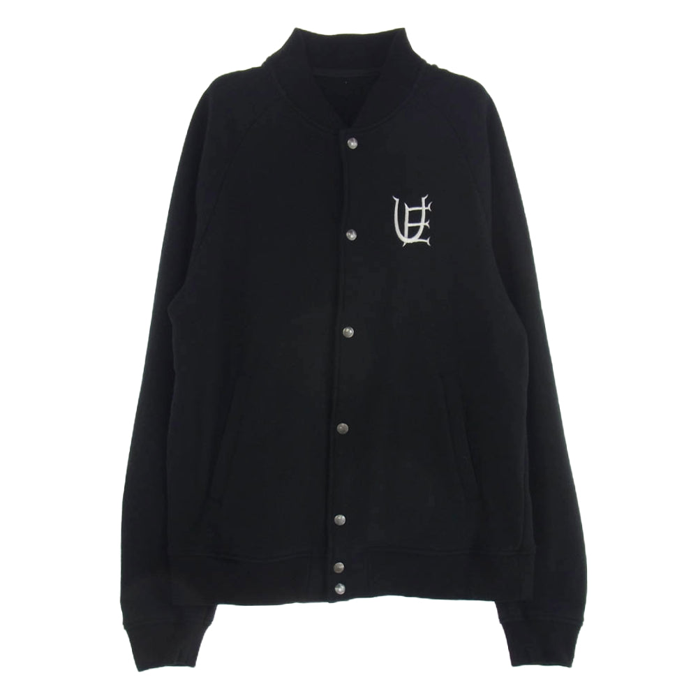 uniform experiment ユニフォームエクスペリメント UE-240006 AUTHENTIC LOGO SWEAT VARSITY JACKET バーシティ ジャケット スタジャン ブラック系 3 ブラック系 3【中古】