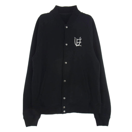 uniform experiment ユニフォームエクスペリメント UE-240006 AUTHENTIC LOGO SWEAT VARSITY JACKET バーシティ ジャケット スタジャン ブラック系 3 ブラック系 3【中古】