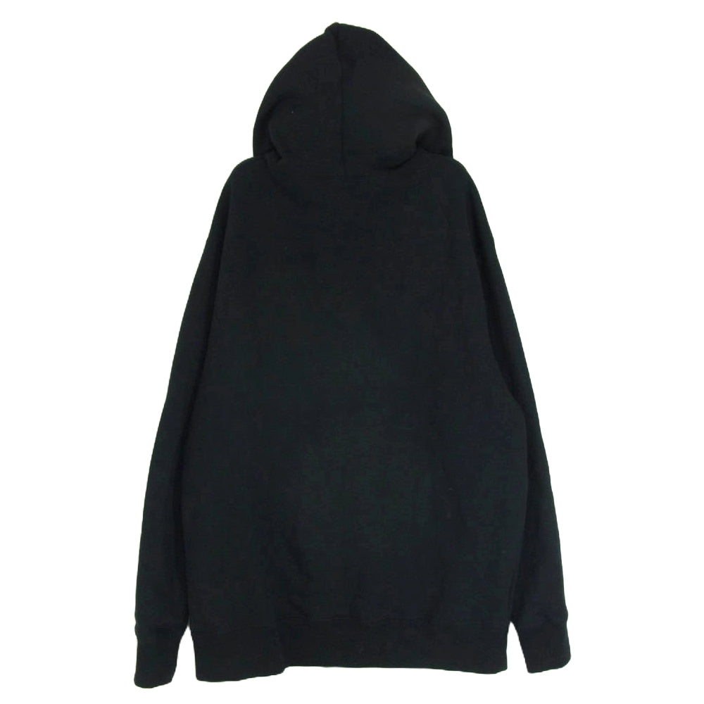 GOD SELECTION XXX ゴッドセレクション スモール XXX ラバー ロゴ ジップアップ スウェット パーカー ブラック系 L【中古】