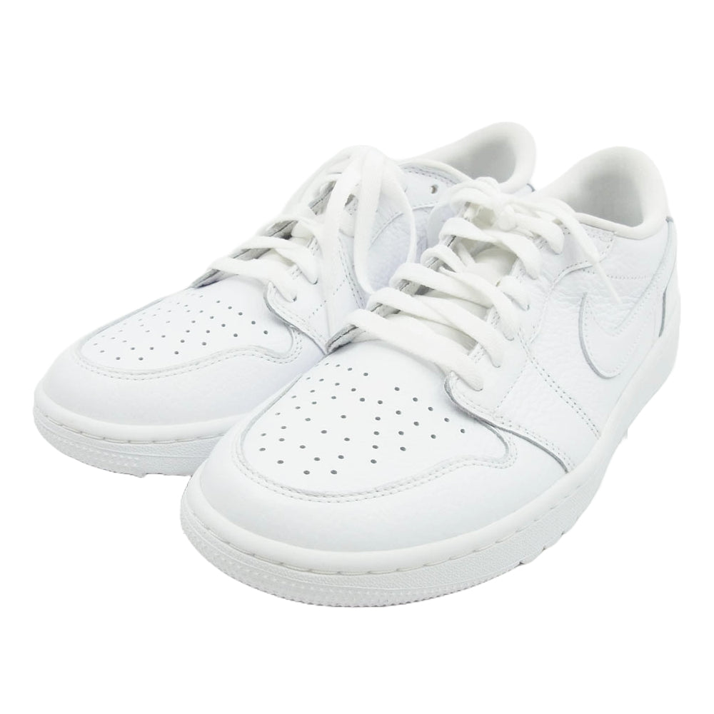 NIKE ナイキ DD9315-101 Air Jordan 1 Low Golf Triple White エアジョーダン1 ロー ゴルフ トリプルホワイト  ローカット スニーカー ホワイト系 27.5cm【極上美品】【中古】