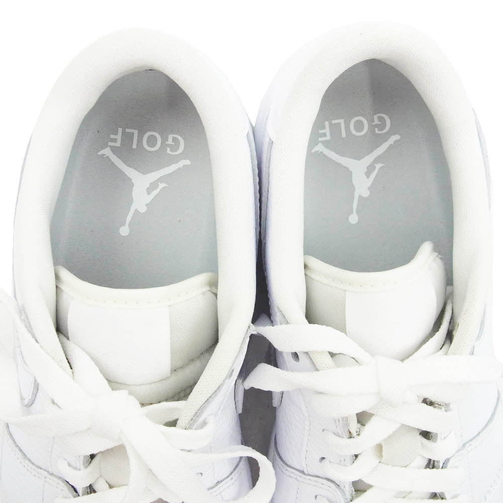 NIKE ナイキ DD9315-101 Air Jordan 1 Low Golf Triple White エアジョーダン1 ロー ゴルフ トリプルホワイト  ローカット スニーカー ホワイト系 27.5cm【極上美品】【中古】
