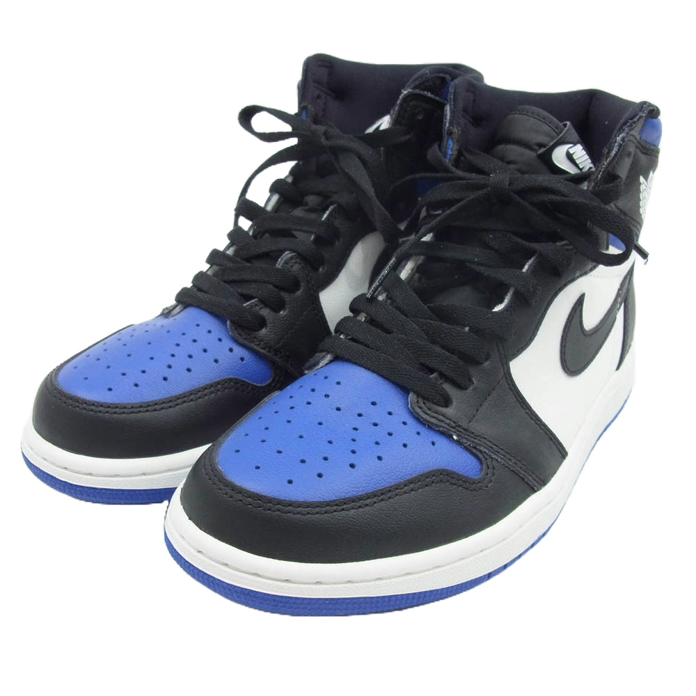 NIKE ナイキ 555088-041 Air Jordan 1 Retro High OG Royal Toe 2020 エアジョーダン 1 レトロ ハイ OG ロイヤル トゥ ハイカット スニーカー ブラック系 ブルー系 27cm【極上美品】【中古】