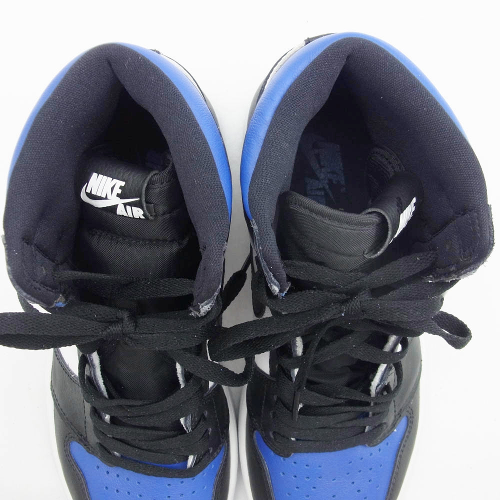 NIKE ナイキ 555088-041 Air Jordan 1 Retro High OG Royal Toe 2020 エアジョーダン 1 レトロ ハイ OG ロイヤル トゥ ハイカット スニーカー ブラック系 ブルー系 27cm【極上美品】【中古】